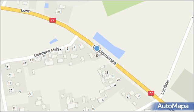 Turbia, Sandomierska, 35, mapa Turbia