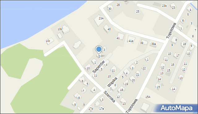 Turze, Saperów, 2, mapa Turze