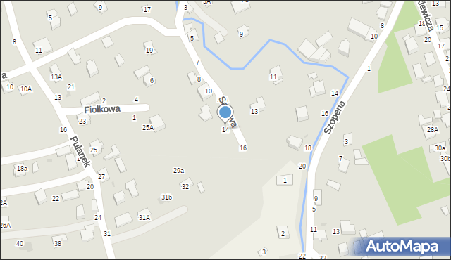 Tyczyn, Sadowa, 14, mapa Tyczyn