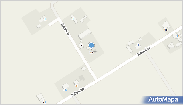 Waleńczów, Sadowa, 2a, mapa Waleńczów