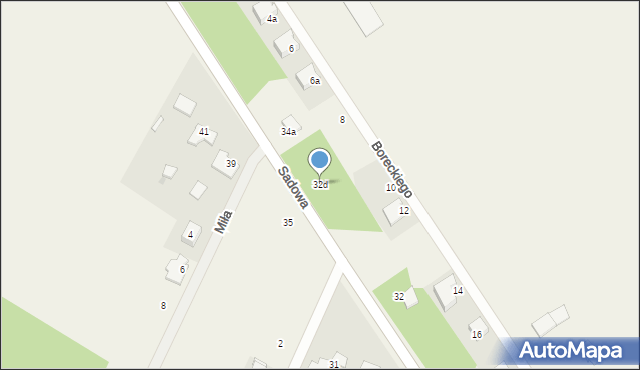 Wancerzów, Sadowa, 32d, mapa Wancerzów