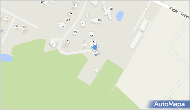 Warszawa, Sągi, 7D, mapa Warszawy