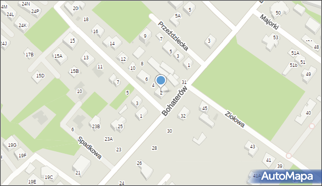 Warszawa, Sadkowska, 2, mapa Warszawy