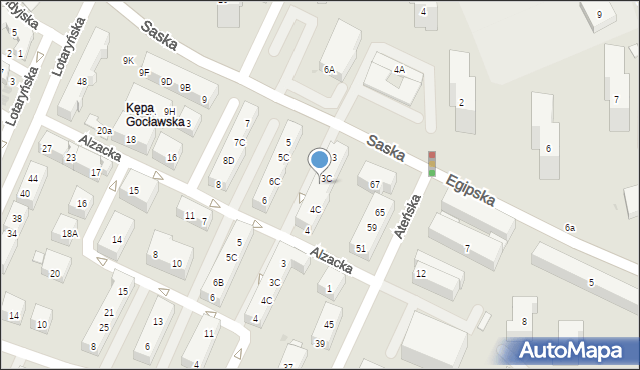 Warszawa, Saska, 3D, mapa Warszawy