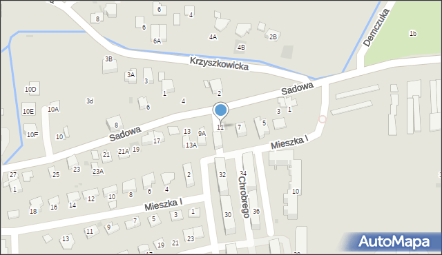 Wieliczka, Sadowa, 11, mapa Wieliczka