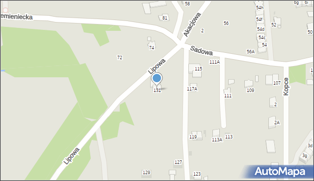 Wieliczka, Sadowa, 131, mapa Wieliczka