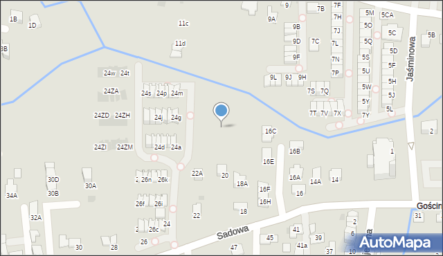 Wieliczka, Sadowa, 20h, mapa Wieliczka