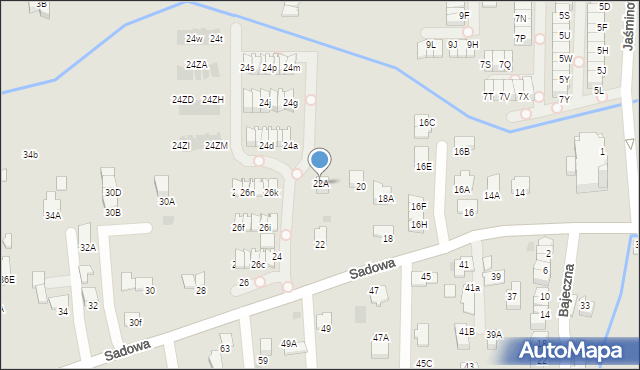 Wieliczka, Sadowa, 22A, mapa Wieliczka