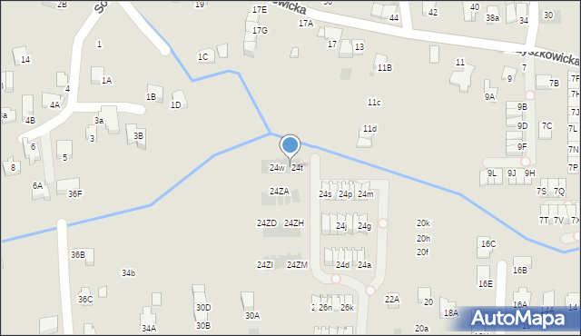 Wieliczka, Sadowa, 24u, mapa Wieliczka