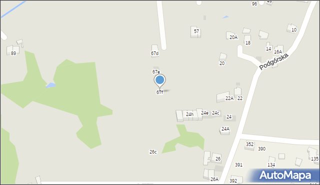 Wieliczka, Sadowa, 67f, mapa Wieliczka