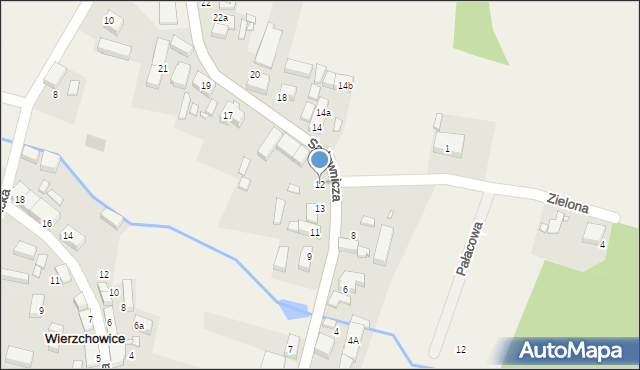 Wierzchowice, Sadownicza, 12, mapa Wierzchowice