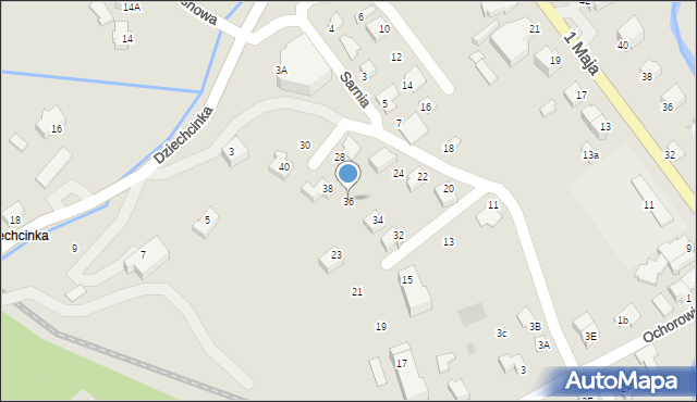 Wisła, Sarnia, 36, mapa Wisła