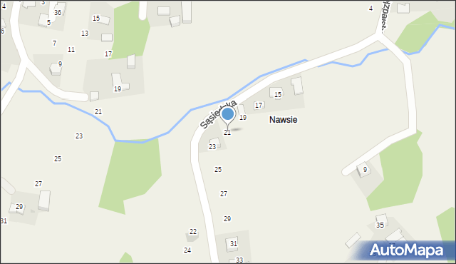 Witanowice, Sąsiedzka, 21, mapa Witanowice