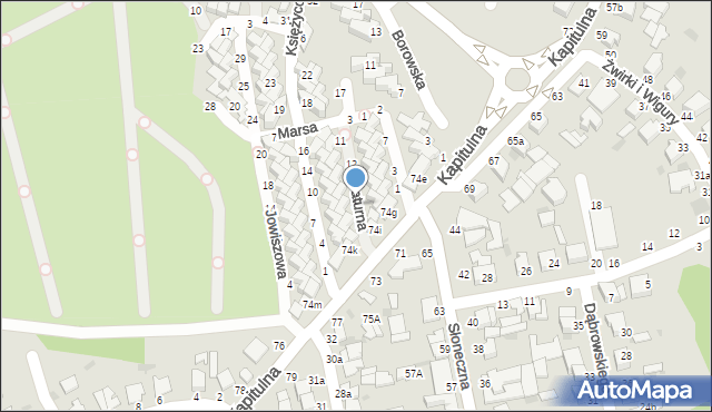 Włocławek, Saturna, 3, mapa Włocławka