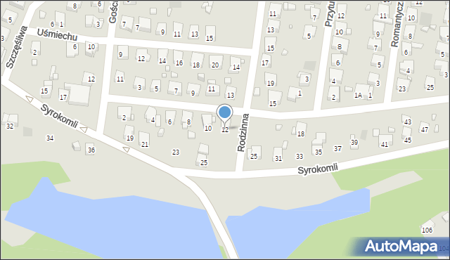 Wodzisław Śląski, Sąsiedzka, 12, mapa Wodzisławia Śląskiego