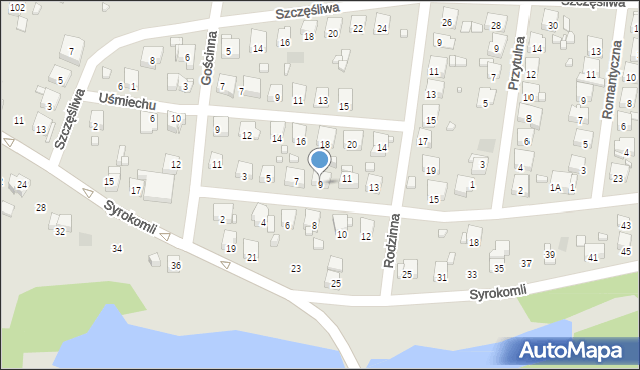 Wodzisław Śląski, Sąsiedzka, 9, mapa Wodzisławia Śląskiego