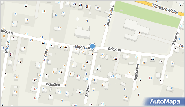 Wola Filipowska, Sadowa, 2, mapa Wola Filipowska