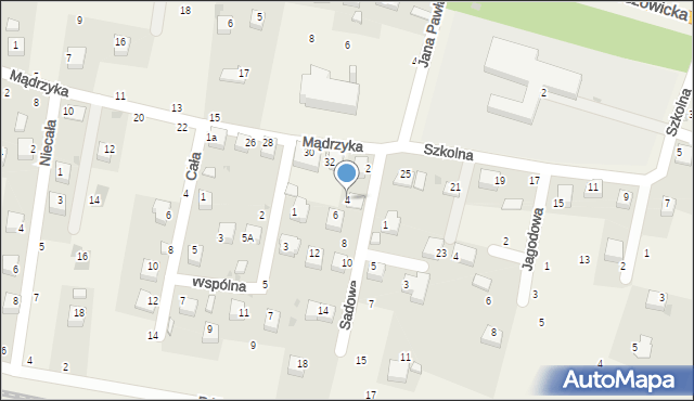 Wola Filipowska, Sadowa, 4, mapa Wola Filipowska