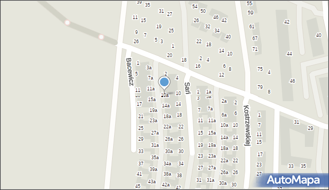 Wrocław, Sari Ady, 10a, mapa Wrocławia