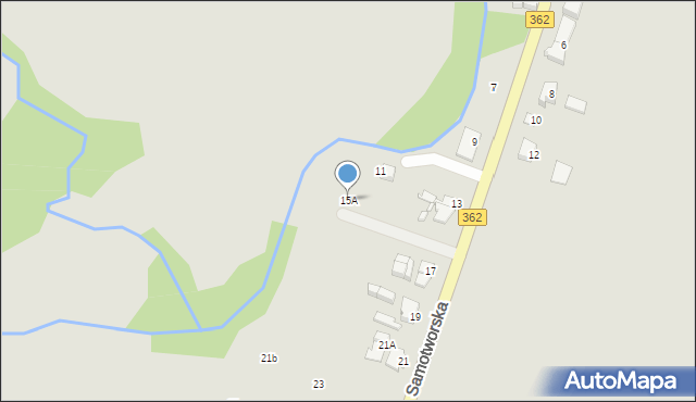 Wrocław, Samotworska, 15A, mapa Wrocławia