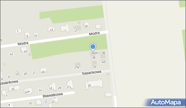 Wyszków, Sasankowa, 37, mapa Wyszków