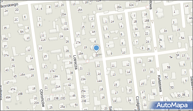 Ząbki, Saperów, 10, mapa Ząbki