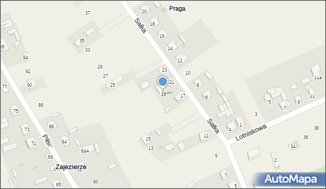 Zajezierze, Sałka Józefa, ks., 19, mapa Zajezierze