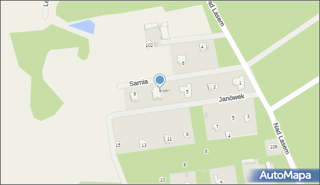 Żelechów, Sarnia, 7, mapa Żelechów