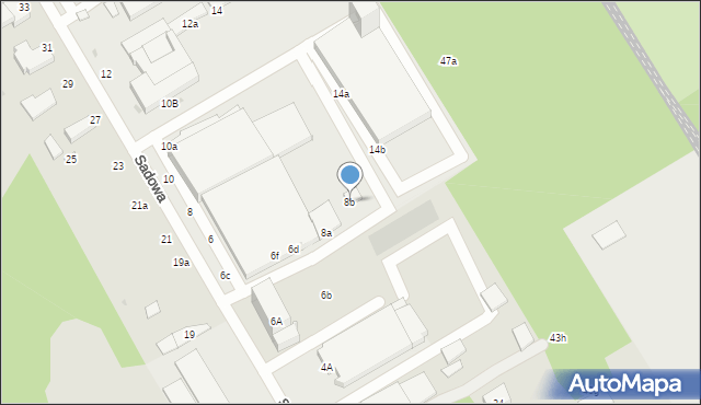 Zgierz, Sadowa, 8b, mapa Zgierz