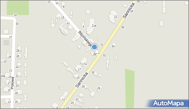 Żychlin, Sannicka, 19, mapa Żychlin