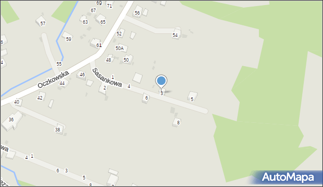 Żywiec, Sasankowa, 3, mapa Żywiec