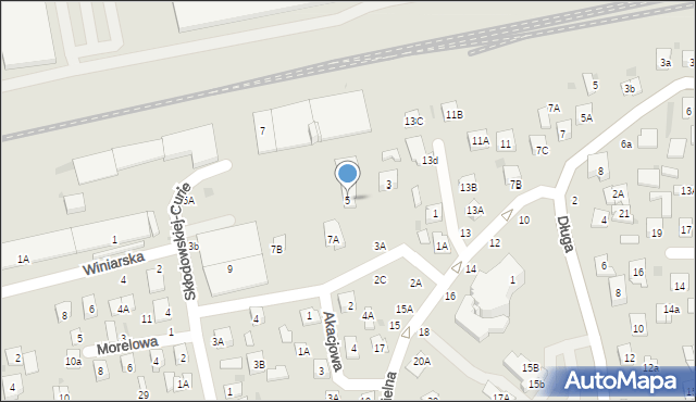 Biała Podlaska, Ściegiennego Piotra, ks., 5, mapa Białej Podlaskiej