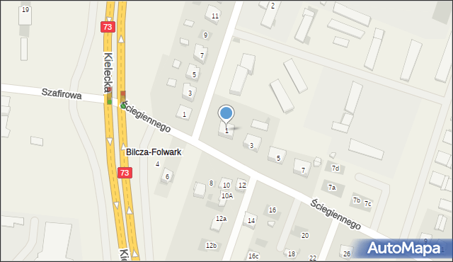 Bilcza, Ściegiennego Piotra, ks., 1, mapa Bilcza