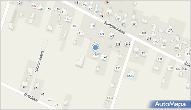 Bilcza, Ściegiennego Piotra, ks., 122, mapa Bilcza