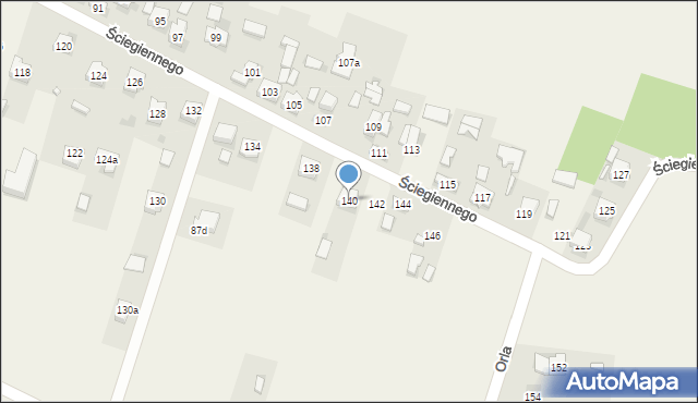 Bilcza, Ściegiennego Piotra, ks., 140, mapa Bilcza