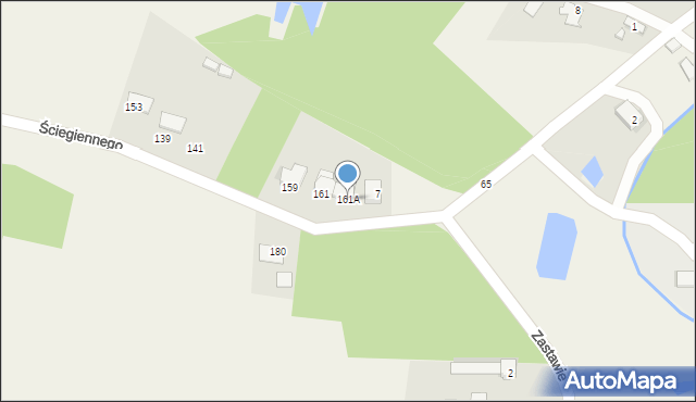 Bilcza, Ściegiennego Piotra, ks., 161A, mapa Bilcza