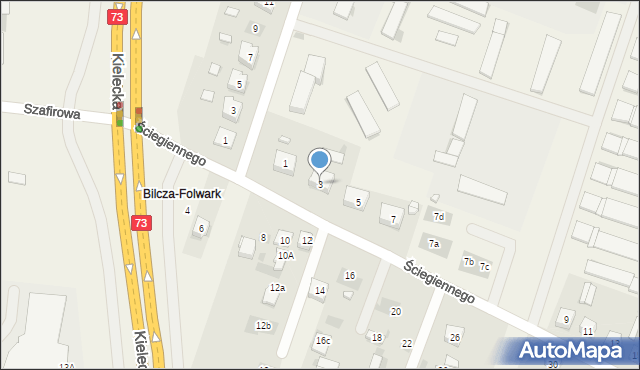 Bilcza, Ściegiennego Piotra, ks., 3, mapa Bilcza