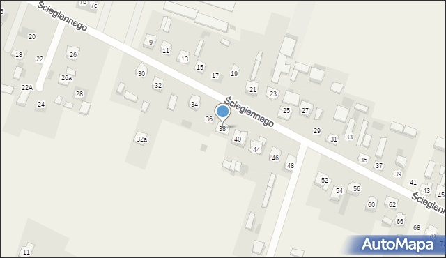 Bilcza, Ściegiennego Piotra, ks., 38, mapa Bilcza
