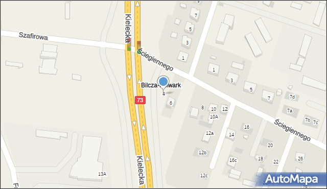 Bilcza, Ściegiennego Piotra, ks., 4, mapa Bilcza