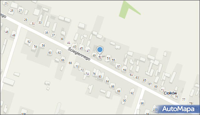 Bilcza, Ściegiennego Piotra, ks., 51, mapa Bilcza