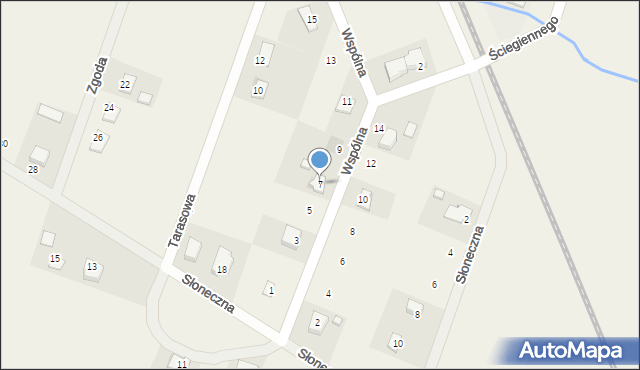 Brzeziny, Ściegiennego Piotra, ks., 7, mapa Brzeziny