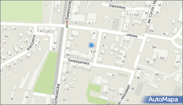 Bytom, Ściegiennego Piotra, ks., 3, mapa Bytomia