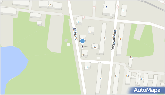 Dęblin, Ścibiora Szczepana, płk. pil., 7, mapa Dęblin