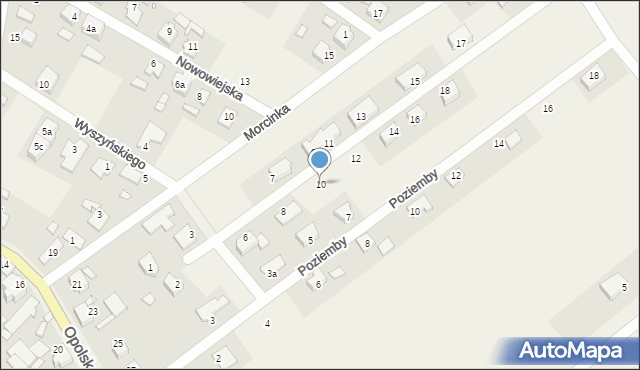 Dobrzeń Wielki, Scheitzy, ks., 10, mapa Dobrzeń Wielki