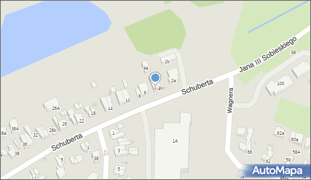 Gdańsk, Schuberta Franciszka, 4, mapa Gdańska