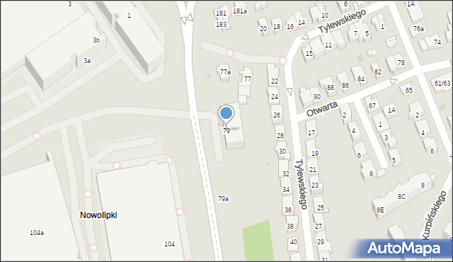 Gdańsk, Schuberta Franciszka, 79, mapa Gdańska