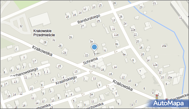 Jarosław, Schrama Jana, kpt., 3, mapa Jarosławia