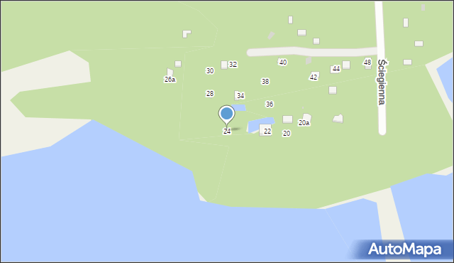 Jaworznik, Ściegienna, 24, mapa Jaworznik