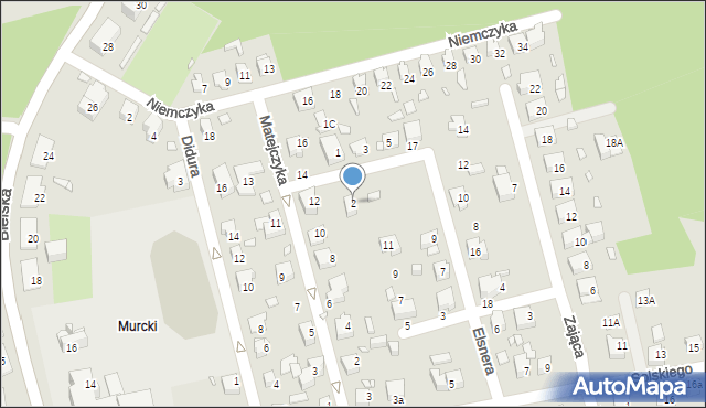 Katowice, Scipio del Campo Michała, 2, mapa Katowic