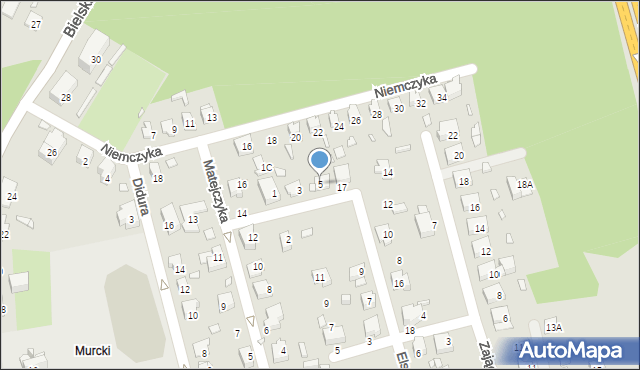 Katowice, Scipio del Campo Michała, 5, mapa Katowic